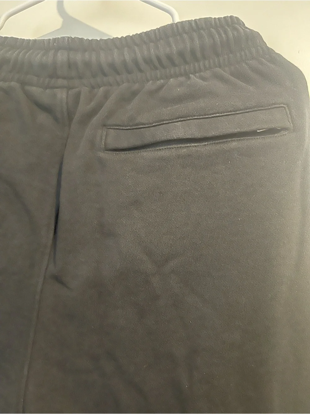Michael Jordan Men's M Black Jogger Pants 2 front slide pockets 1 Back Zip pock